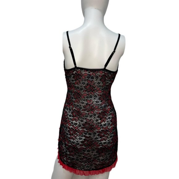 Exotic Black Lace Slip Dress - Picture 4 of 7